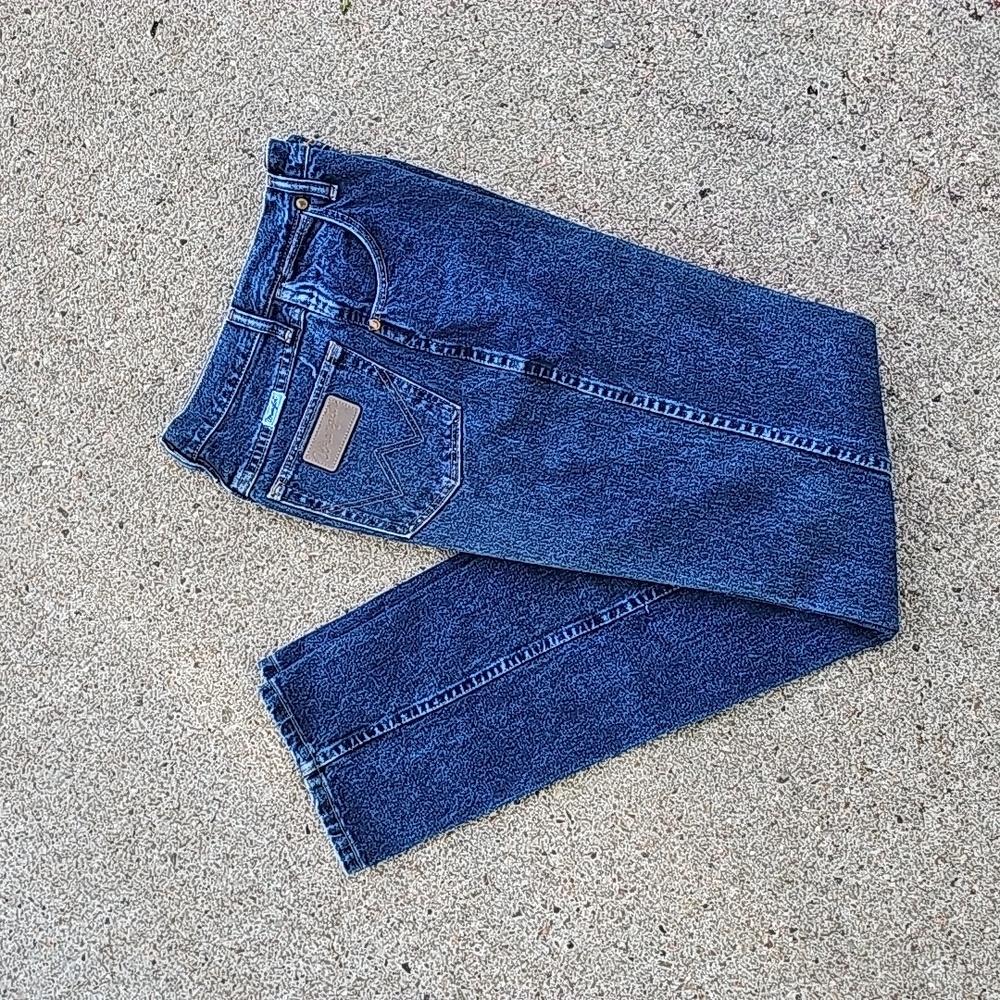 Vintage Wrangler 31 MWSDD High Rise Waisted Denim Blue Jeans Size 26